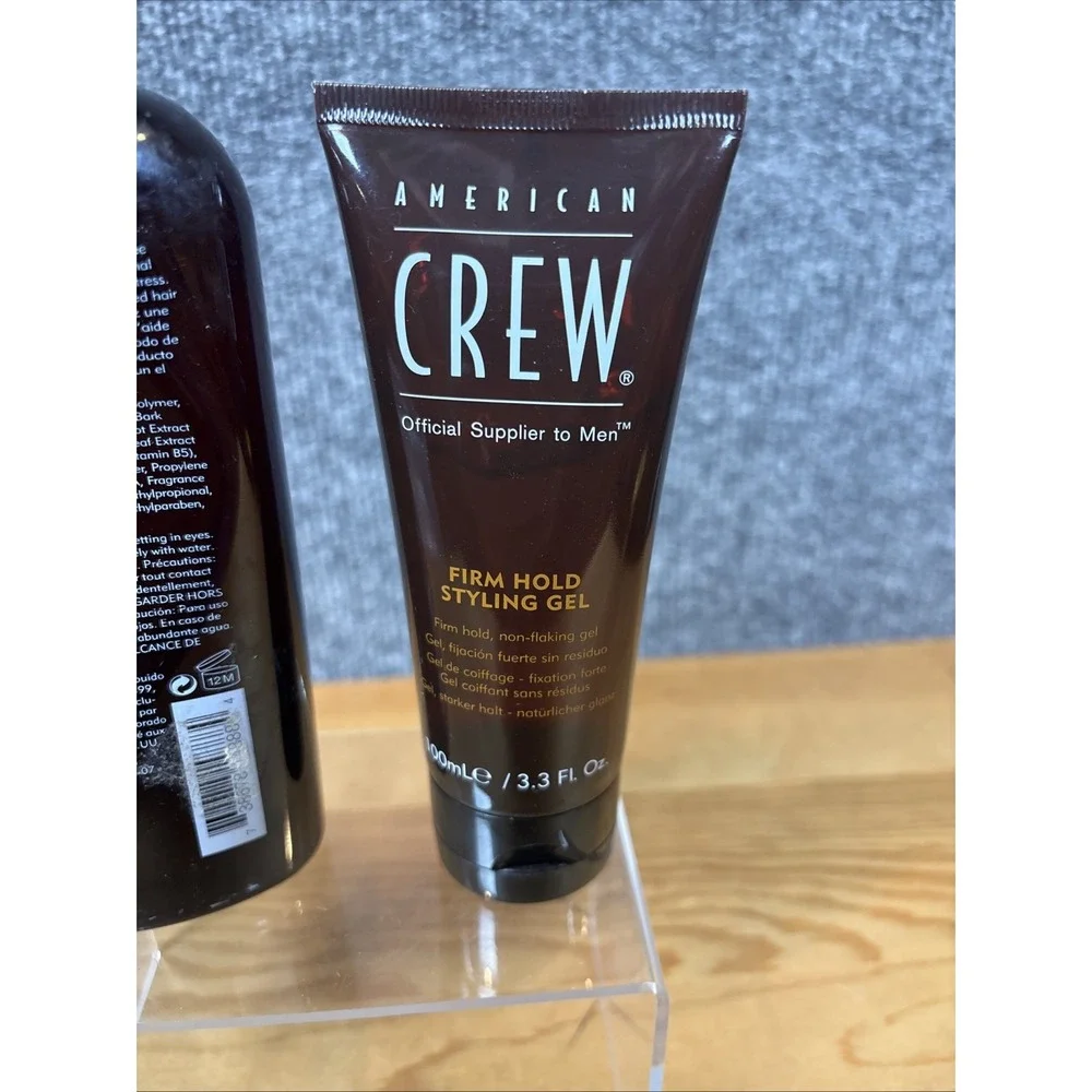 American Crew Light Hold Styling Gel 8.45 oz~And Firm Hold Styling Gel 3.3 fl oz